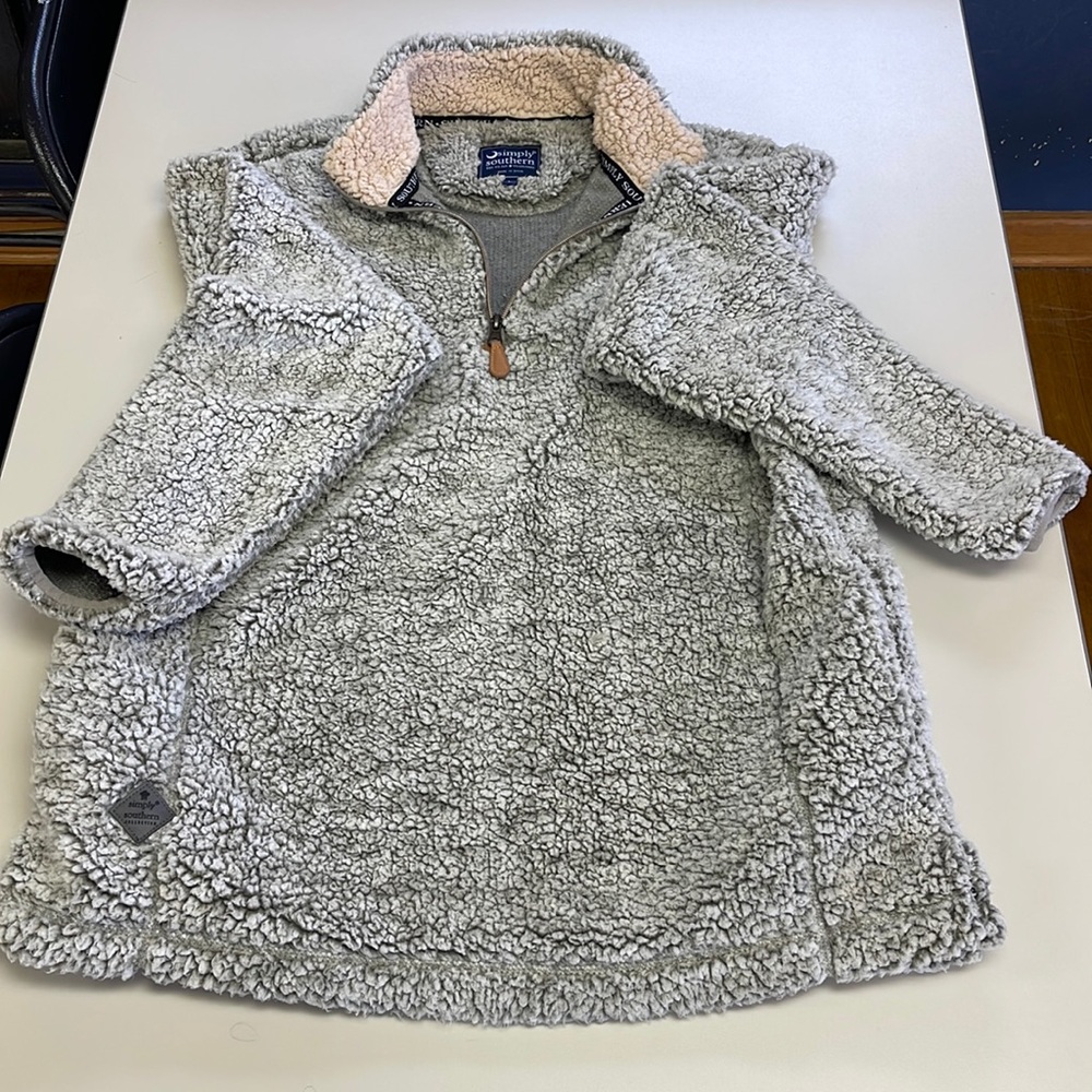 Fuzzy Sherpa Simply Southern pullover